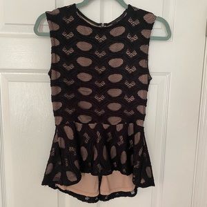 BCBG XS Peplum Top